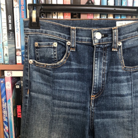 Rag & Bone Yuki Bond Bar Split Hem Skinny Jean Sz 26 - Picture 4 of 10